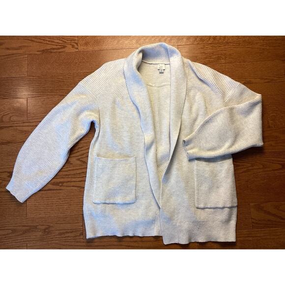 A New Day Oatmeal Open Front Cardigan Sweater Women Large - Picture 1 of 4